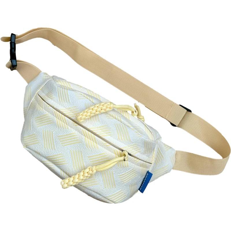 Stilvolle koreanisch-japanische Bauchtasche: Damen Umhängetasche mit mehreren Fächern für Radfahren und den täglichen Gebrauch