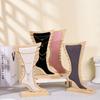 Solid Wood Foot Shape Jewelry Display Stand Necklace Bracelet Rack Pendant Holder Jewelry Store Counter Packaging Display Props