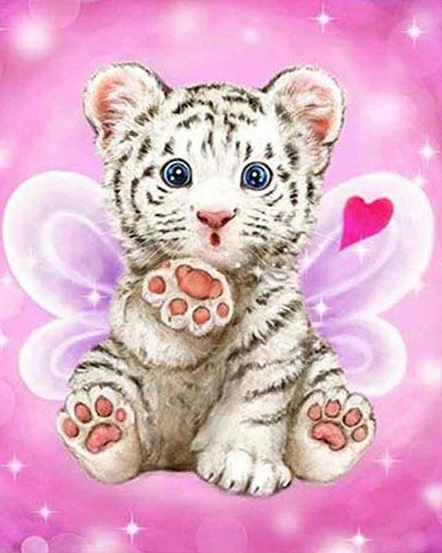 Diamond Painting Tiger Full Square Drill Needlework Diamond Embroidery Animal Cross Stitch Diamond Mosaic Home Decor