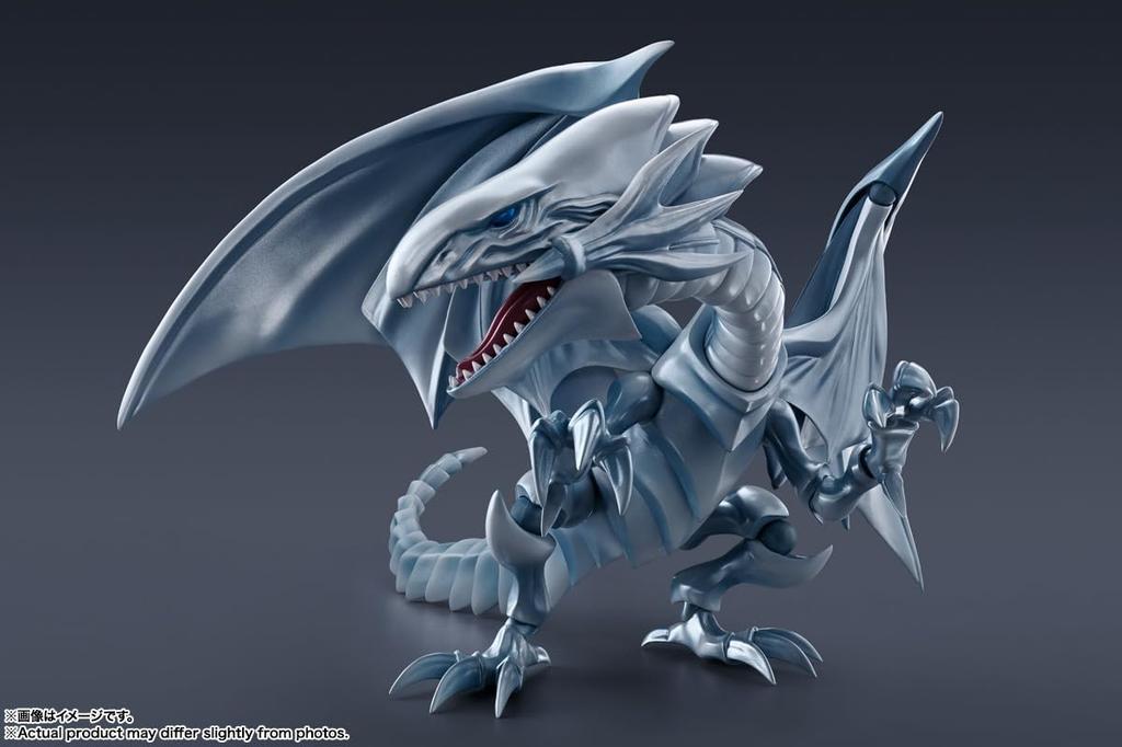 TAMASHII NATIONS MonsterArts Duel Monsters Branco aproximadamente PVC ABS pintado figura de ação S.H. Yu-Gi-Oh! Dragão de Olhos Azuis, 220mm, &