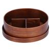 Oval Shape Bento Box Wooden Sushi Lunch Box Food Storage Container for Adult Student Worker