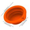 Folding Dog Bowl 300ml Foldable Bowl With Carabiner Silicone Pet Feeding Dish For Travel Camping Hiking Backpacking Outdoor