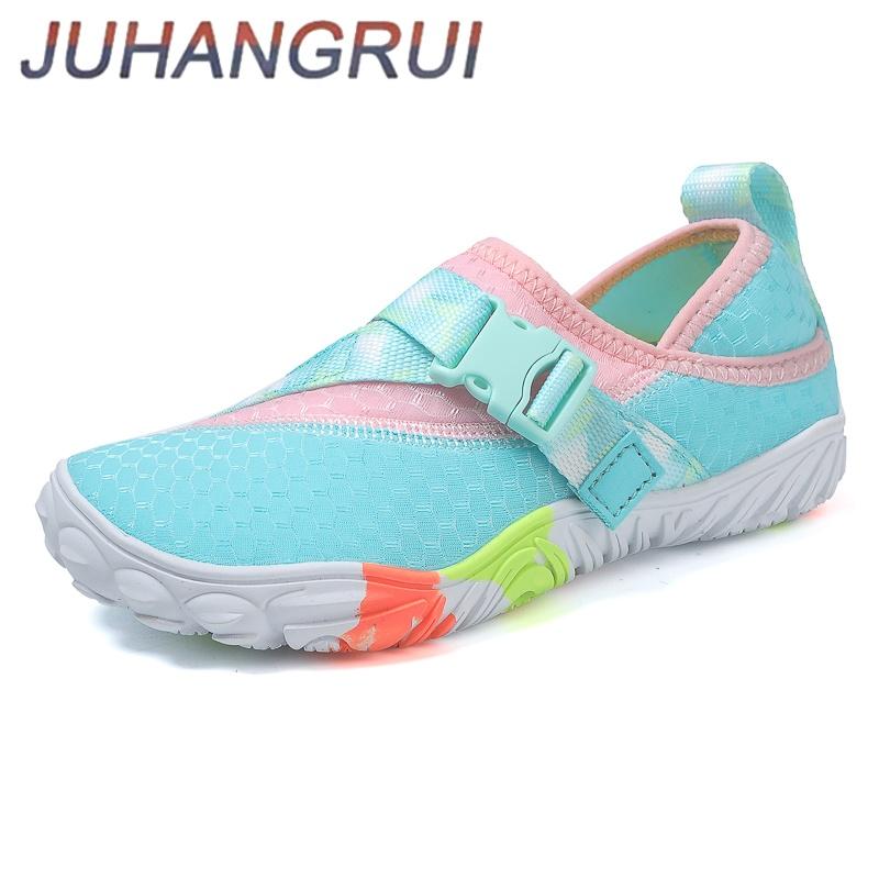 Parent-child Water Shoes Quick Dry Beach Barefoot Shoes Lightweight Sneakers Mens Hiking Surfing Boating Fishing Shoes Non-slip