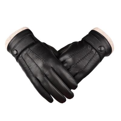 Windproof Waterproof Leather Winter Gloves