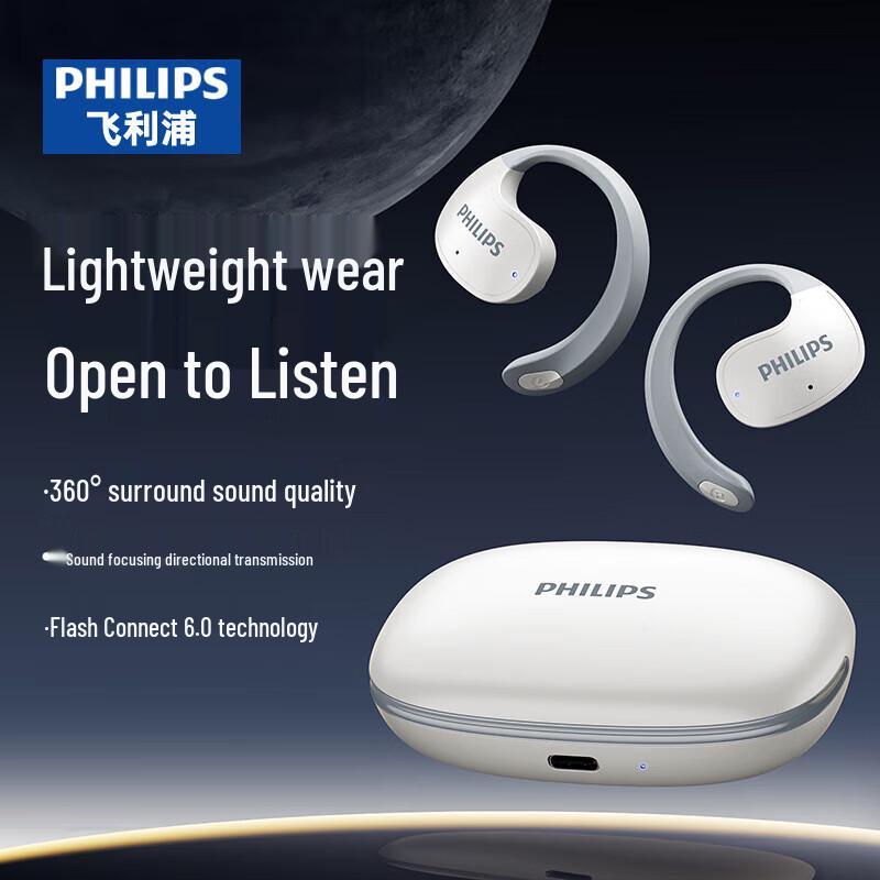 Philips Open-Ear Sport Ear-hook Bluetooth Headphones