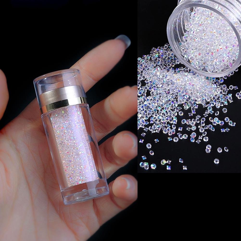 

1 Bottle Nail Art Micro Beads Rhinestones Crystals Nail Glitter Rhinestones for DIY Decoration 3D