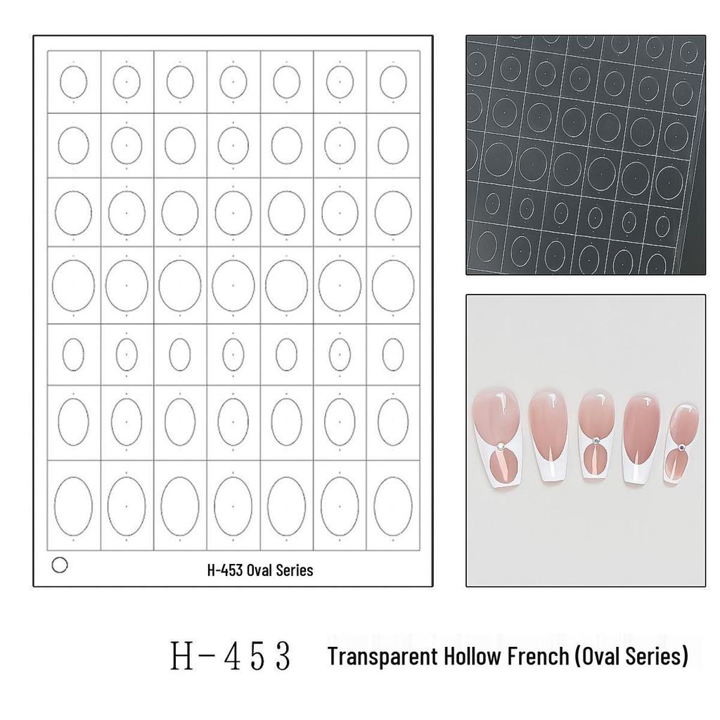 French Lace Nail Art Sticker Refill - No Curling, Multi-use, Adherent Guide Stickers for Pat-Pat Spray Painting.