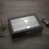 12 Grids Watch Display Storage Box Watch Organizer Case PU Leather