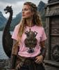 Tricou Viking Valhalla, Tricou Grafic cu Cască de Războinic Nordic, Tricou Mitologie Răzbunarea