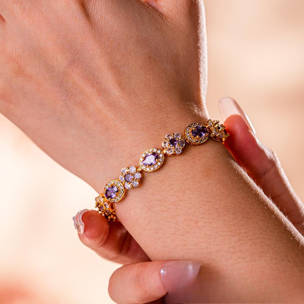 Gorgeous Dinner Bracelet Jewelry Zircon Inlaid Bracelet Atmospheric Bracelet