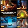 Night Light, Dimmable Touch Lamp for Bedroom, Portable Table Bedside Lamp, 5 Brightness 13 RGB Colors, Night Lights for Baby Nursery Bathroom