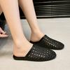 Mode Vävd Flats Mules Skor Kvinnor Casual Sandaler Sommarslippers Slingback 2025 Mode Strandtofflor Ny Trend Mujer De Sandalias