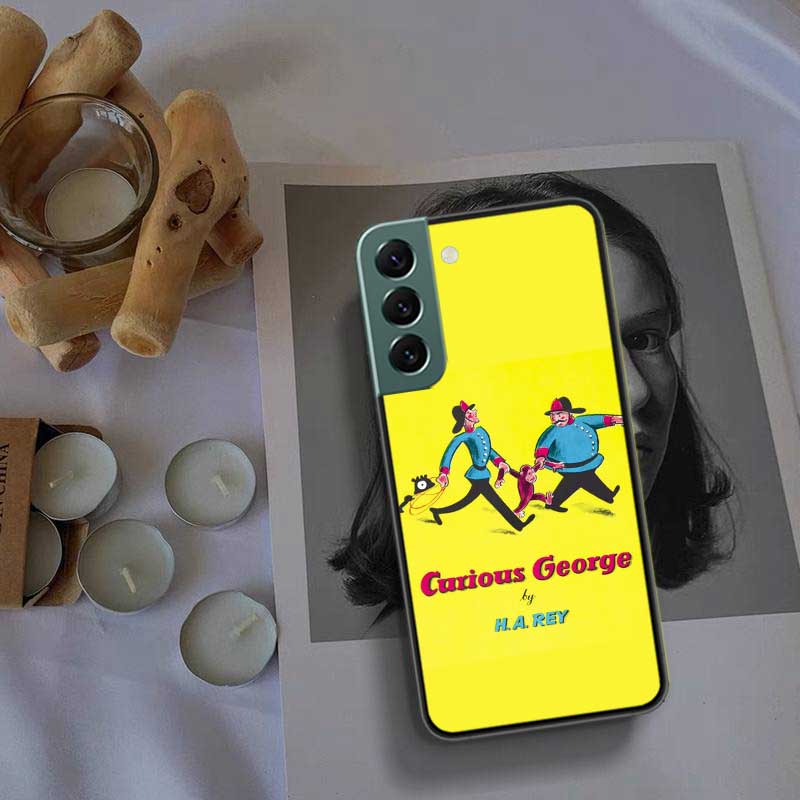 Curious G-Georgeser-m-Monkeis Phone Case For Samsung Galaxy S22 S25 Ultra S21 S10 Plus S26 Edge S20 S23 S24 FE Cover Silicon
