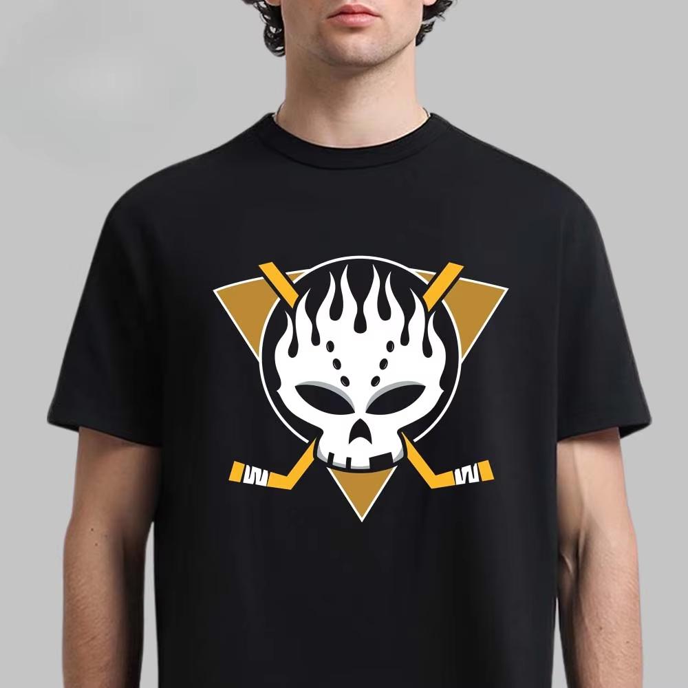 The Offspring Burning Bridge Skull Print Tee Classic Punk Rock Band Streetwear Casual Unisex Top For Fans