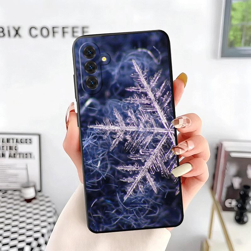 Snow Snowflake Winter Cold Soft Phone Case for Samsung A17 A37 A57 A16 A26 A36 A56 A15 A25 A35 A55 A14 A24 A34 A54 A13 A23 A33 A