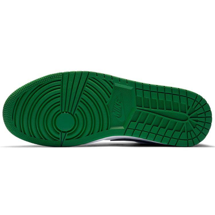 Air Jordan 1 Low Pine Green Unisex Sneakers Black White 553558-301
