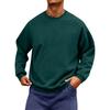 Men's Neck Long Sleeve Loose Fit Sweatshirt for Casual Daily Wear