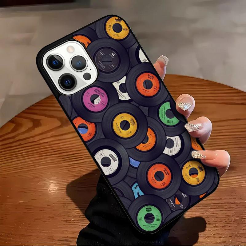 Vinyl DJ Record Art Phone Case For iPhone 17 Air 16 15 14 13 12 11 Pro Max Max Plus Bumper Case Cover