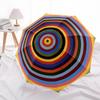 1pc Color Wheel Automatic Open/Close Umbrella, Windproof, Folding Compact Umbrella with Lightweight Design for Women/Men181