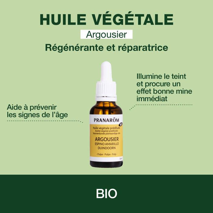 Pranarom Huile Végétale Argousier Bio 30ml