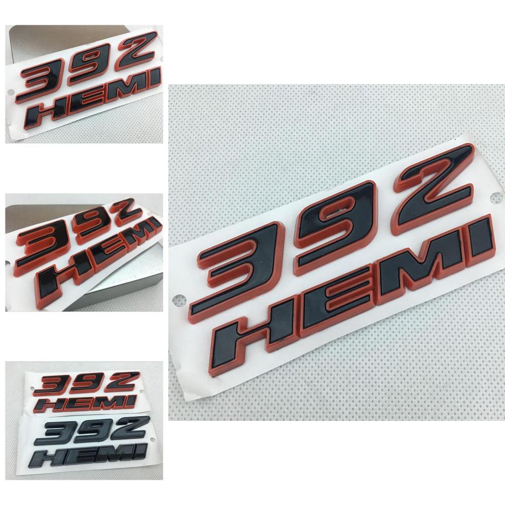 392hemi Schwarz Rot Emblem Kotflügel Seitenabzeichen Aufkleber 64l Aufkleber Für 300c Srt8 3500