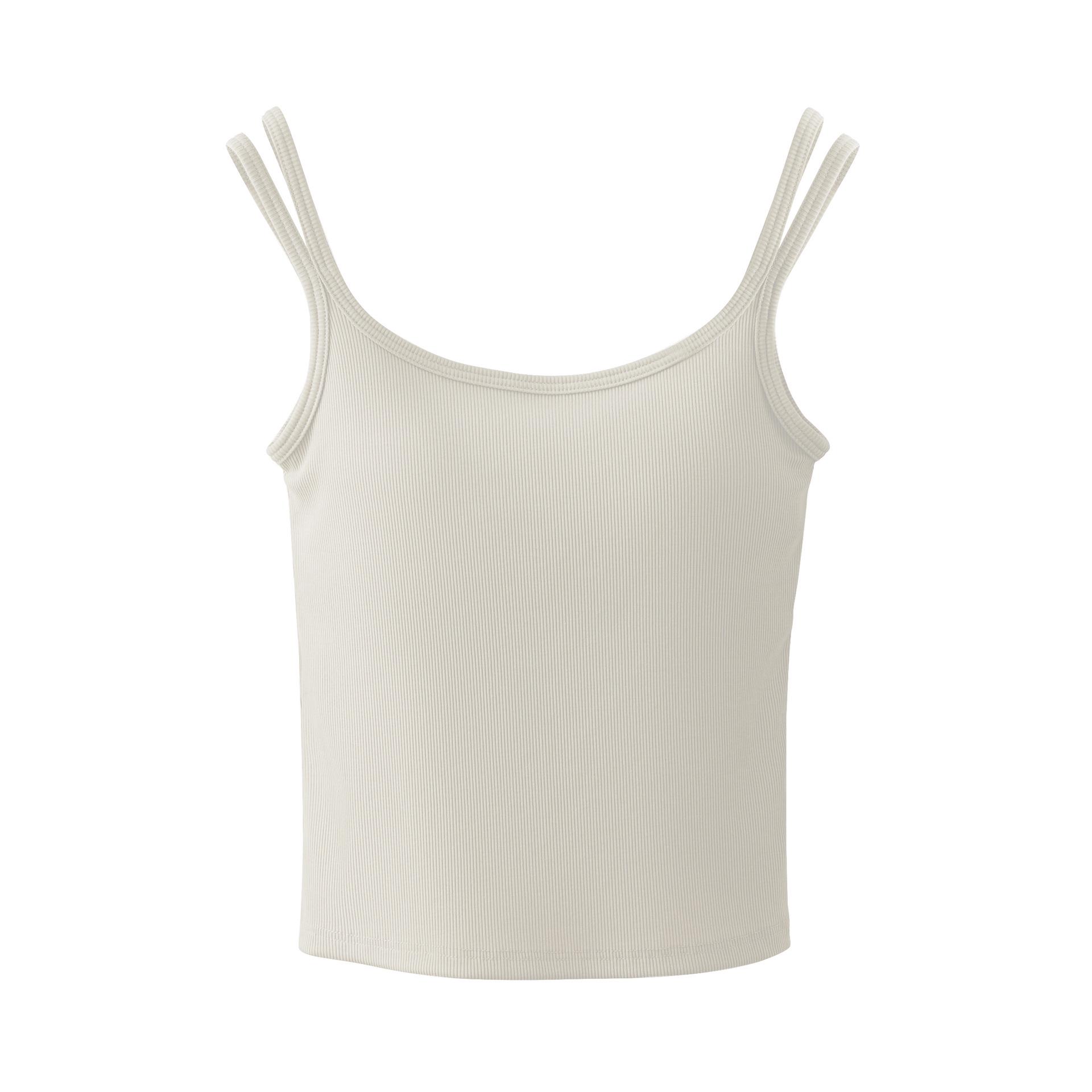 

Танге Шелковая Рубчатая Майка без косточек с Латексной Подкладкой и Двойными Бретелями Medium