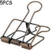 5PCS Metal Office Clip Paper Binder Clip Decorative Paper Stationery Cute Diary Clip HXZ05