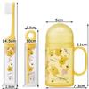 Skater Standing Jointed Toothbrush with Dental Medium Winnie the Disney Case, Bristles, 14.5cm, Pooh, Design, TRKS1-A