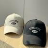 New Hard-brim Baseball Cap for Men and Women, Casual Versatile Hat with Embroidered Letters, Korean Style, Sun-shading, Face-slimming Duckbill Cap