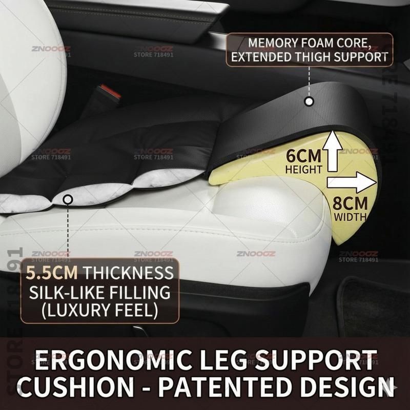For SAIC Motor MG4 Car Seat Leg Support Extension Seat Cover Memory Foam Extender Cushion Interior Accessories