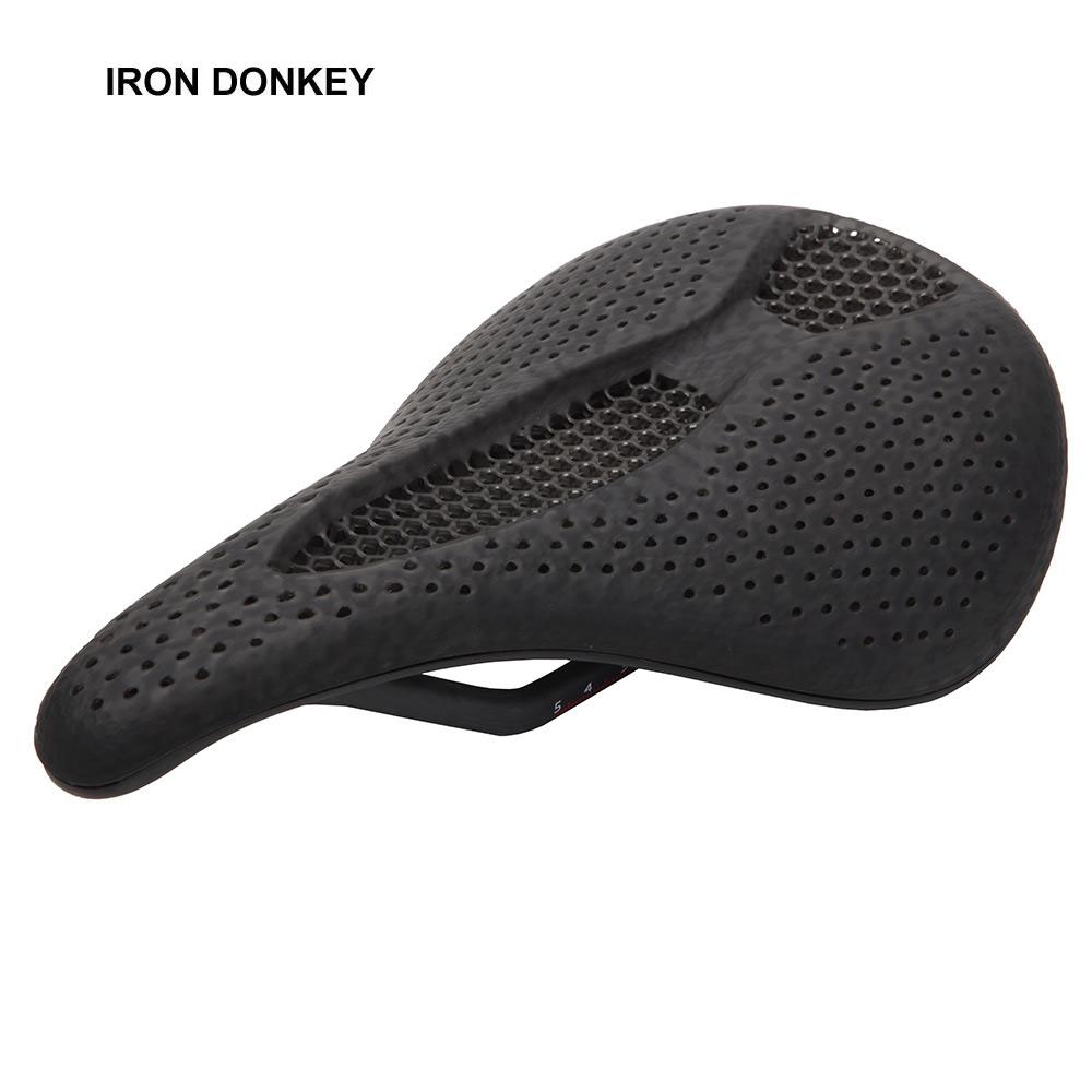IRONDONKEY Road Cycling Bicycle Saddle High-Performance PVC and Leather Cushion with Massage Function for Highway Bike Cotton