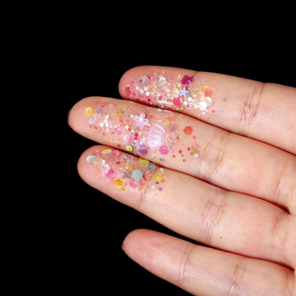 10ml/Box Glitter Epoxy Resin Fillings Mix Colorful Glitter Sequins Materials for DIY Epoxy Resin Mold Crafts Nail Art Fillers