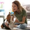 Squeaky Plush Dog Toy Interactive Puppy Toy Cute Soft Pet Toy Stuffed Dog Toys With Squeaker For Teething Chewing Training Play