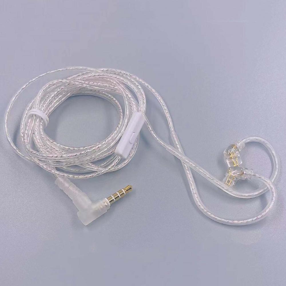 Upgrade Cable KZ Earphones Cables Silver Plated Wired Earphones KZ  Headset Accessories