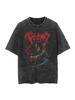 Berserk Animation Derivatives Guts Printing Retro Washed Short-sleeved T-shirt Men's and Women's 2026 Summer Fashion Clothing