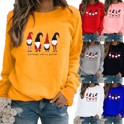 Autumn New Sweater Winter Women's Printed Tops T-shirt Ladies Round Neck Long Sleeve Casual Sweatshirt Plus Size Blouse