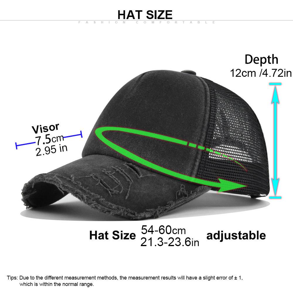 Custom Unisex Washed Retro Cotton Outdoor Sport Printing Logo Trucker Hats Distressed Vintage 6 Panel Blank Plain Baseball Caps