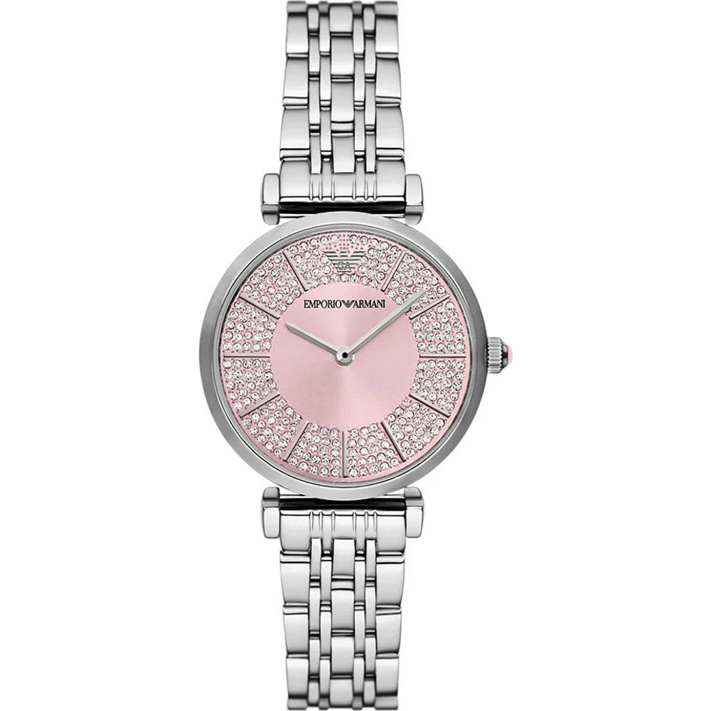

Emporio Armani Gianni T-Bar Pink Stainless Steel Women s Quartz Watch AR11686 розовый