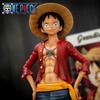 Heiß 28cm One Piece Anime Figur Selbstbewusst Lachend Luffy Drei Formen Gesichtswechselnde Puppe Actionfigur Modell Spielzeug Bausätze