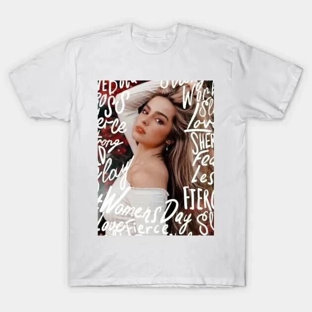 NEW Addison Rae White Cotton T-Shirt All Size S-345XL Gift For Fans