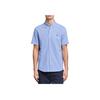 Polo Ralph Lauren Ss24 Camicia a Maniche Corte Ricamata con Logo Pony Uomo camicie Harbor-Island-Blue 710793044-003
