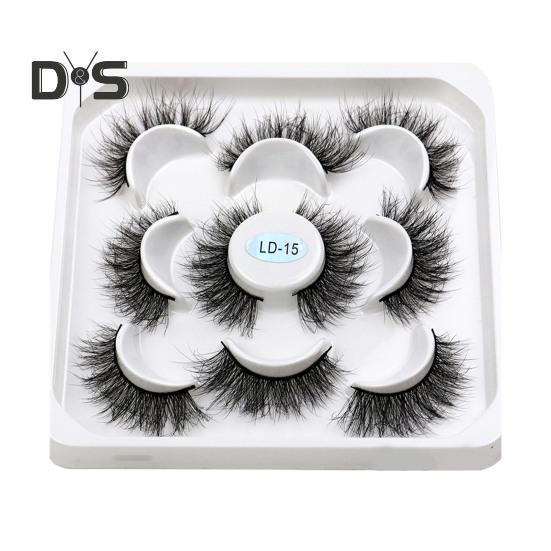 

5 пар/коробка искусственные накладные ресницы из норки натуральные густые многоразовые женские накладные ресницы для наращивания сценические выступления вечеринки для девушек инструменты для макияжа глаз O