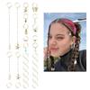 28Pieces Braid Hair Charm Easy To Use Accessories Hair Cuffs Dreadlock Accessories Alloy Texture for Fashion Women