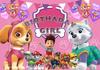 PAW Patrol Happy Birthday Backdrop Cartoon Puppy Rescue Kids Photo Background Banner Boys Girls Baby Shower Party Decor Supplies