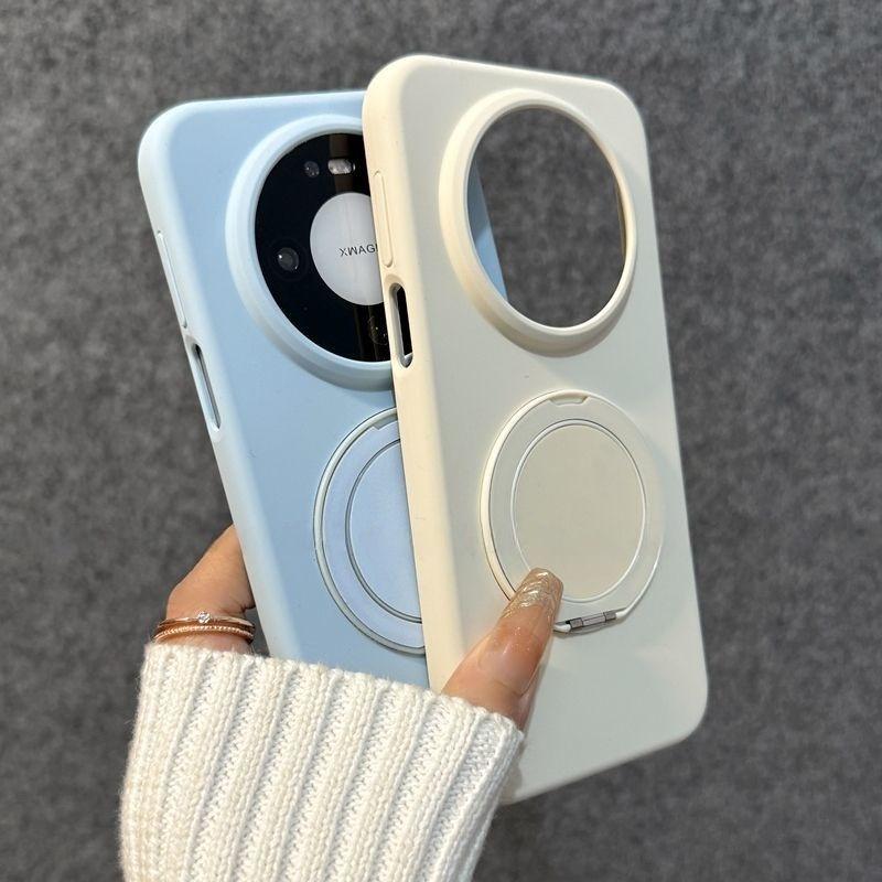 For Huawei Mate 80 Pro Case Luxury TPU Liquid Silicone Metal Ring Stand Protection Back Cover For Huawei Mate 80 80Pro Max Shell