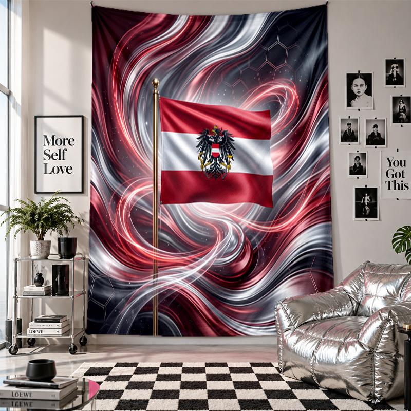 Austria Football Wall Tapestry Home Decor Wall Hanging Cloth for Bedroom Living Room Background