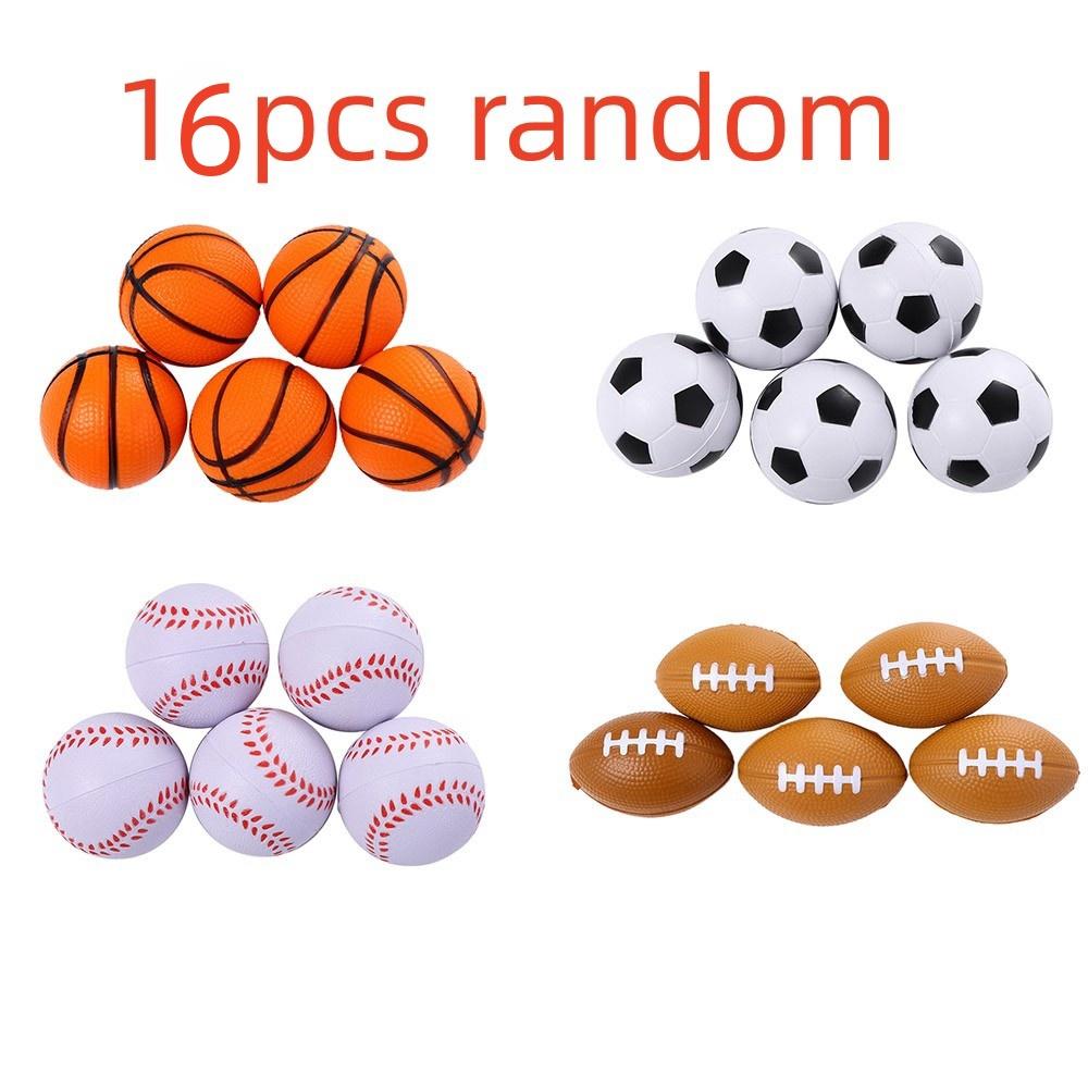 Hračky Hračky 16KS mini Houba měkké tělo Mačkací míček Hračka na odbourání stresu Fotbal Basketbal Baseball ragby Antistres Děti Děti Venkovní