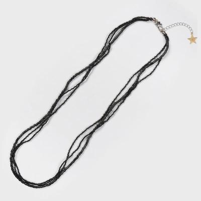 Eireve WOOD BEADS MIX LONG NECKLACE (BLACK)