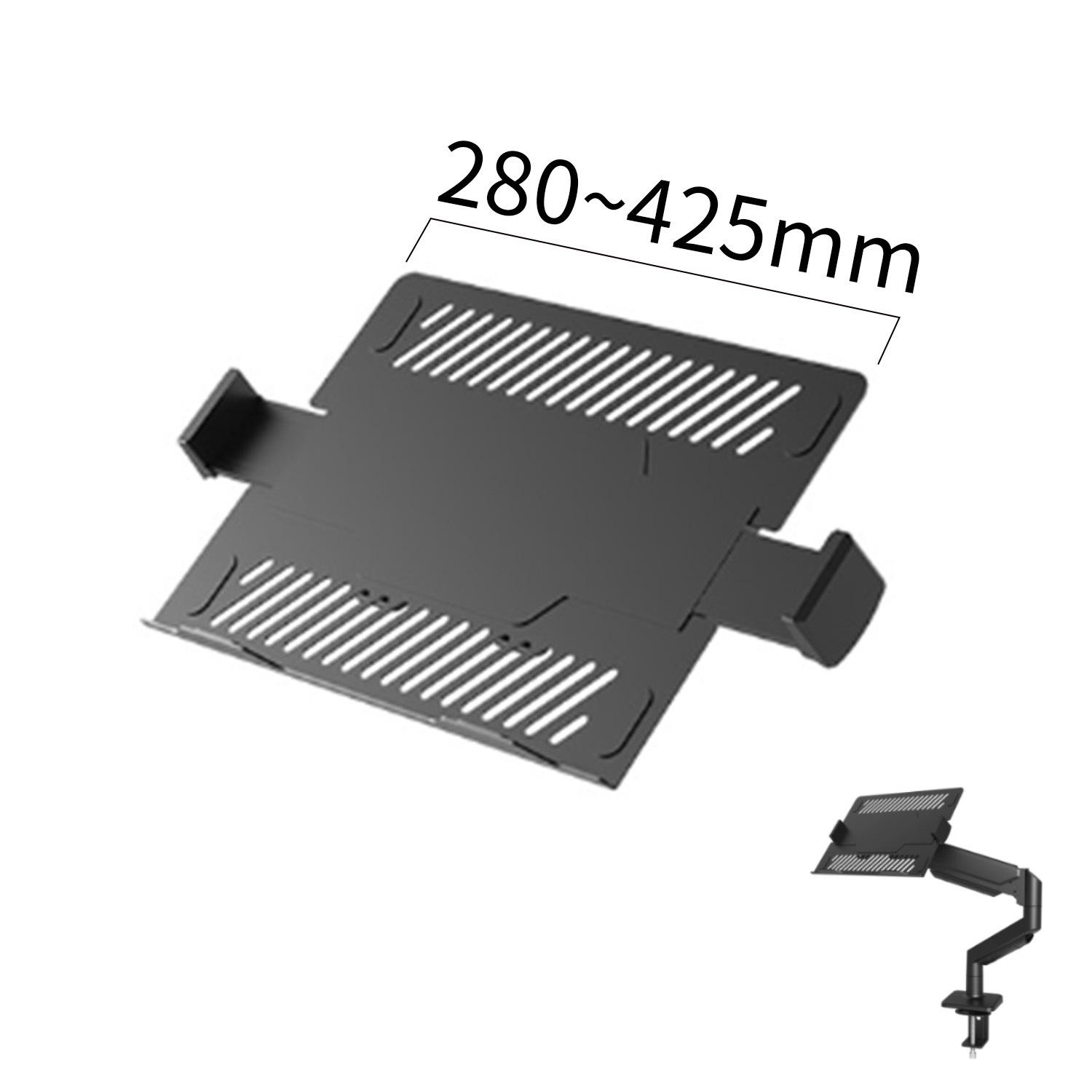 Adjustable White Monitor Stand with Rotating and Hovering Arm