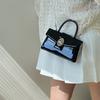 High-End Bag for Women with Crocodile Pattern Chain, Light Luxury Small Square Bag, Fashionable Versatile Casual Square Shoulder Crossbody Bag